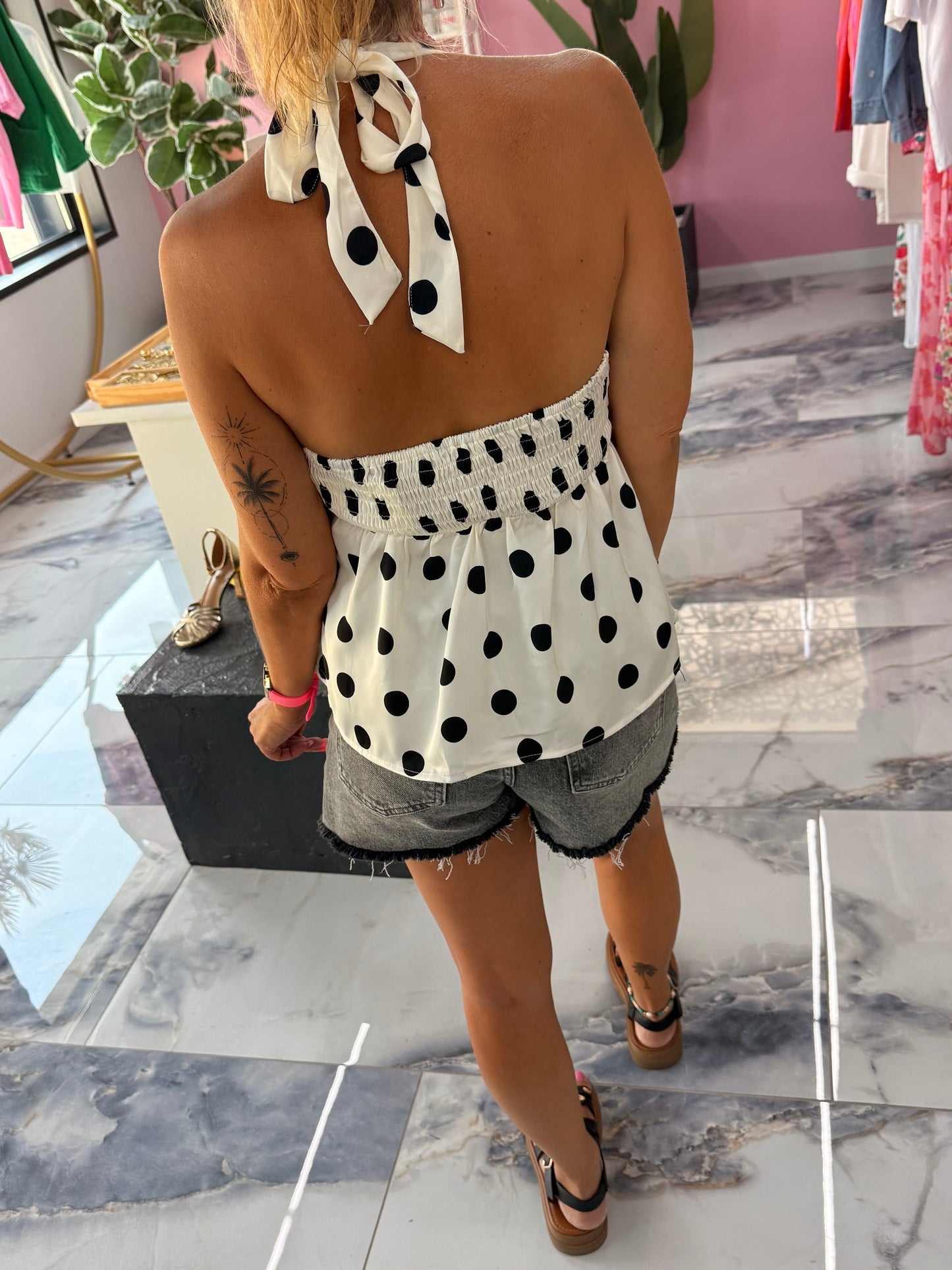 Top COLETTE blanc