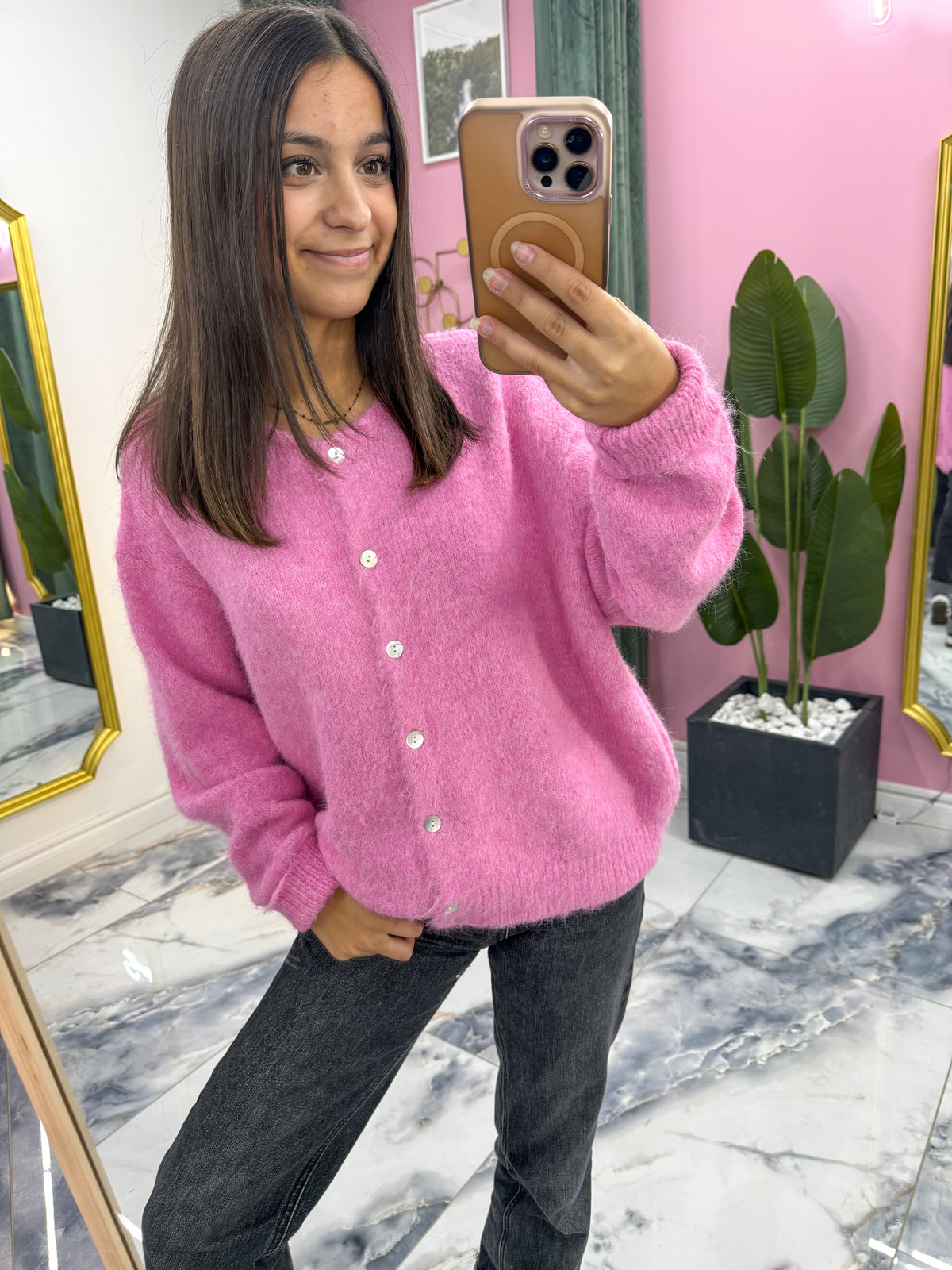 Gilet MEGGY pivoine