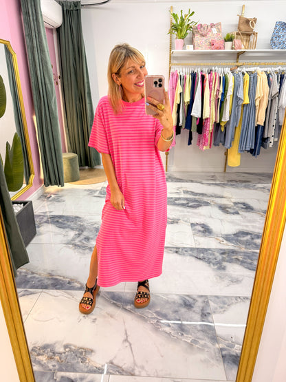Robe STRIPES Rose