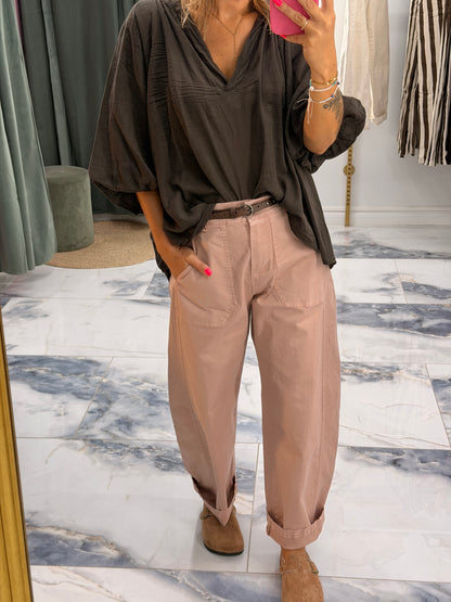 Pantalon ROMY bois de rose