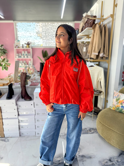 Kway NINON rouge orangée