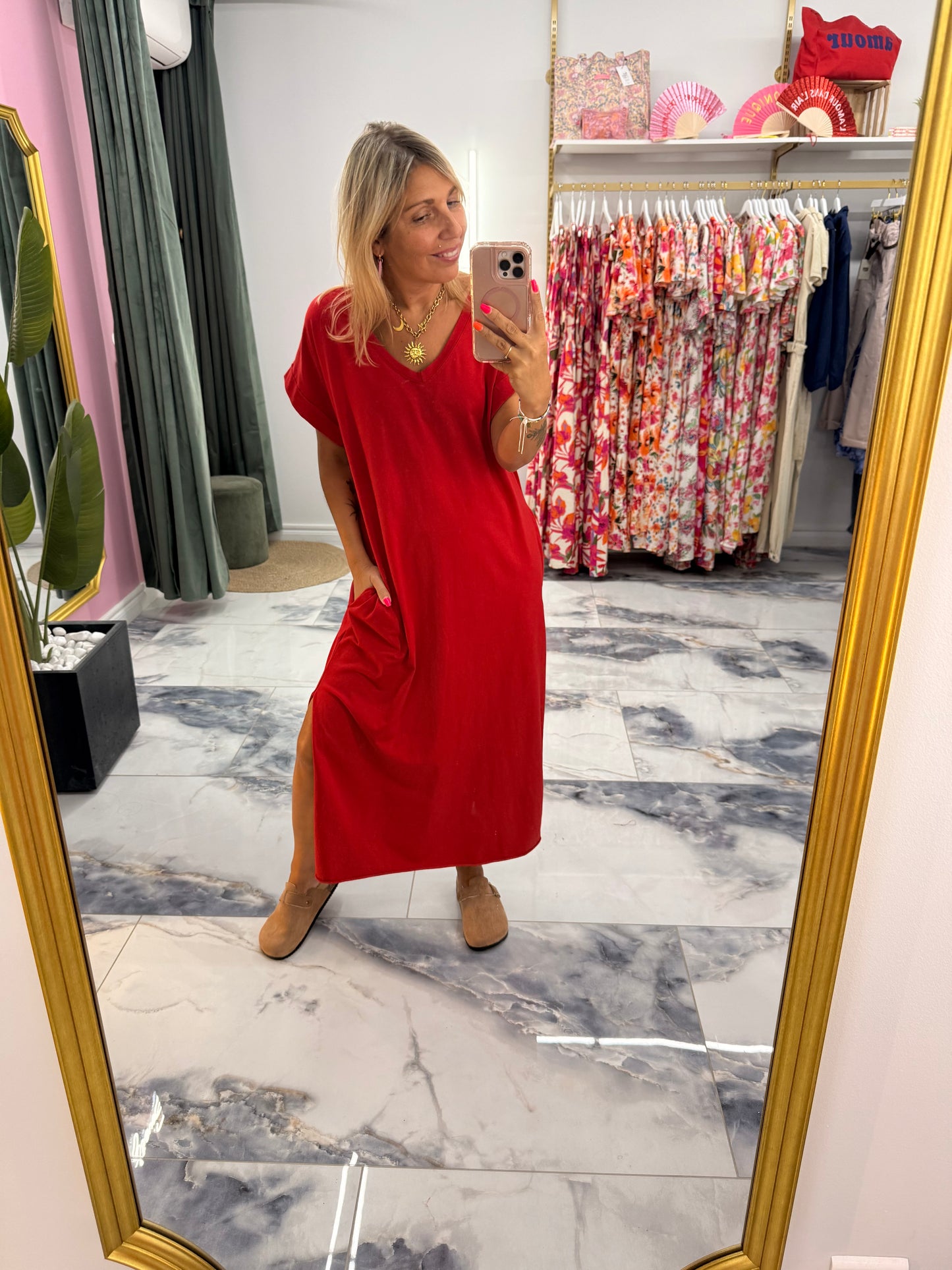 Robe CAMÉLIA Rouge