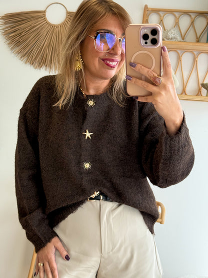 Cardigan ASTREA choco