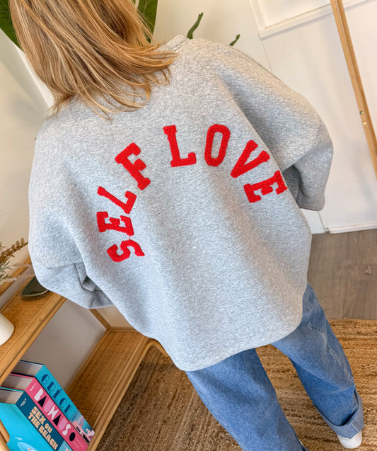 Sweat SELF LOVE gris