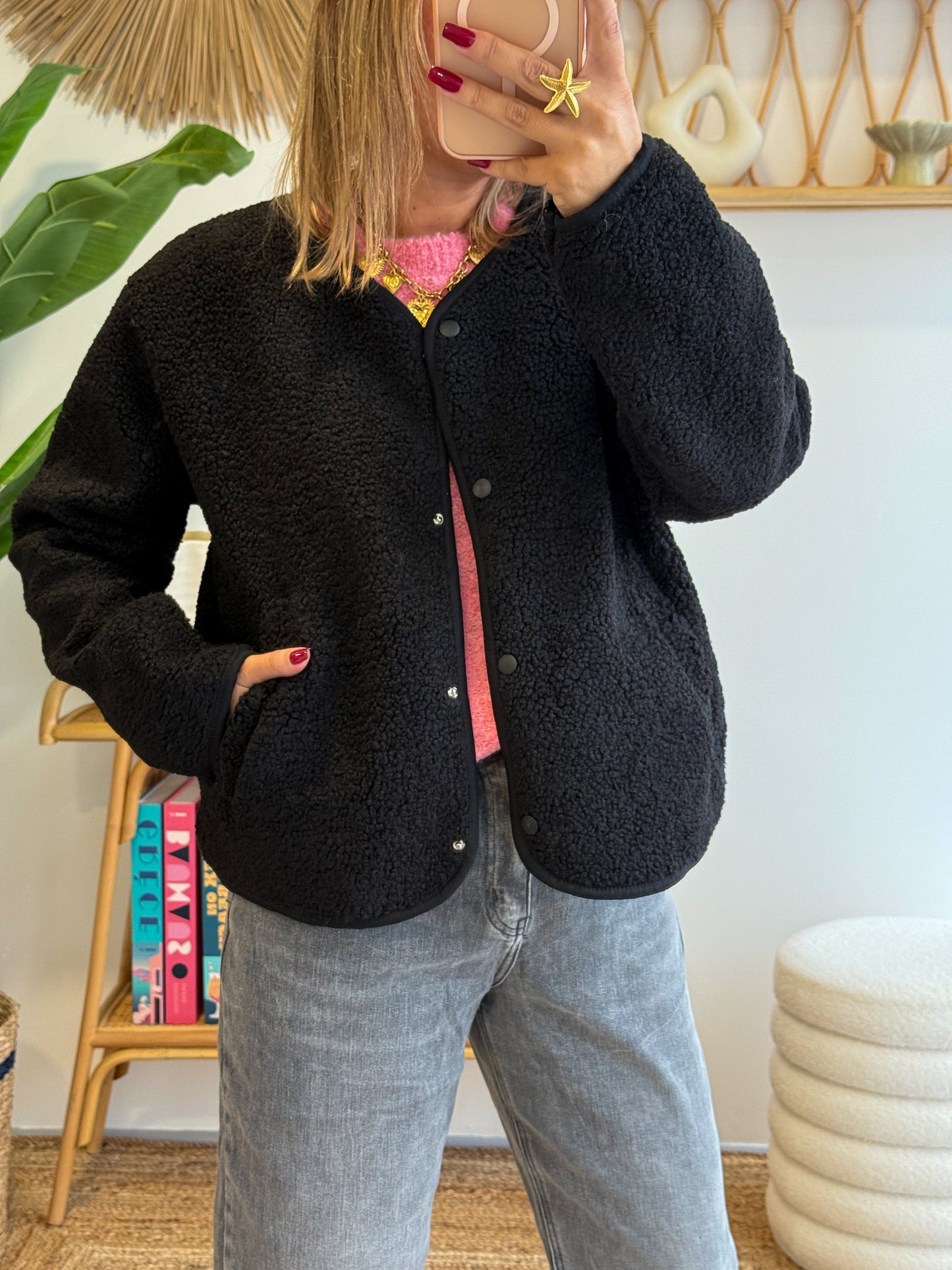 Veste FLUFFY noir