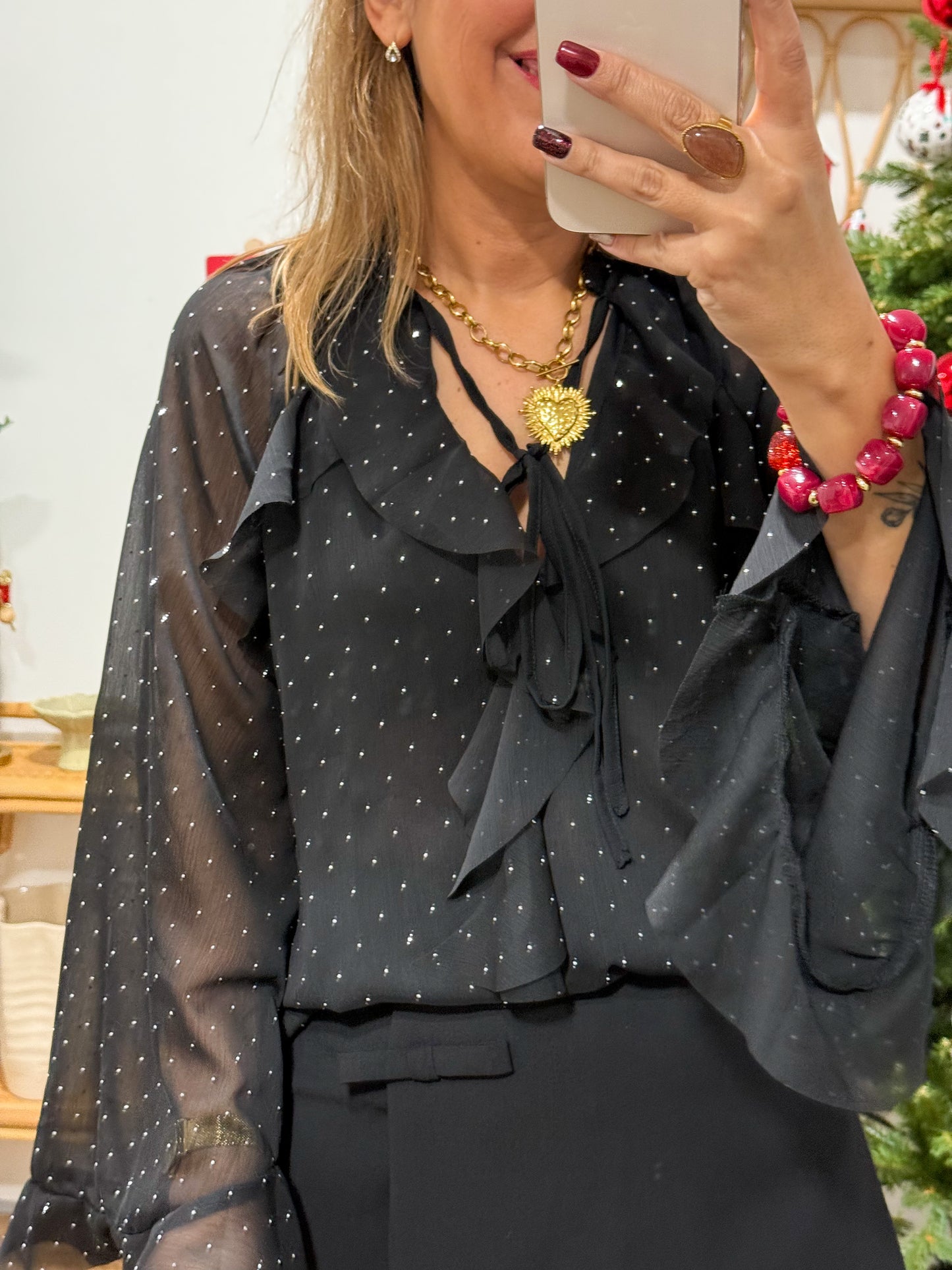 Blouse SOLENE noire