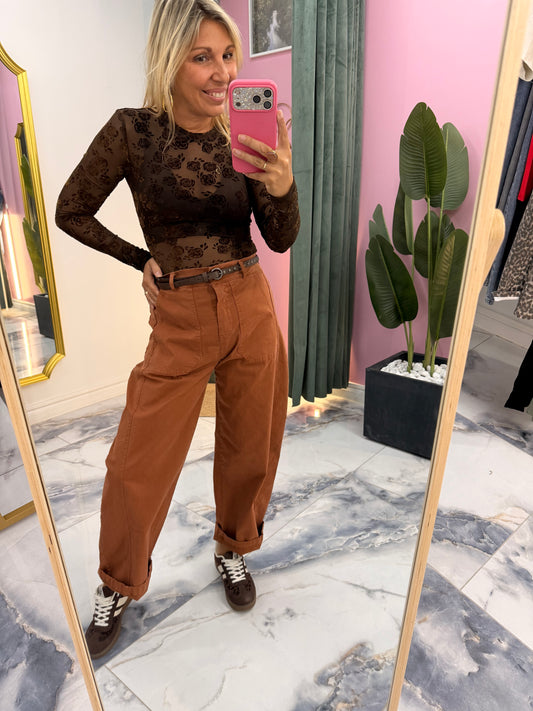 Pantalon ROMY brique