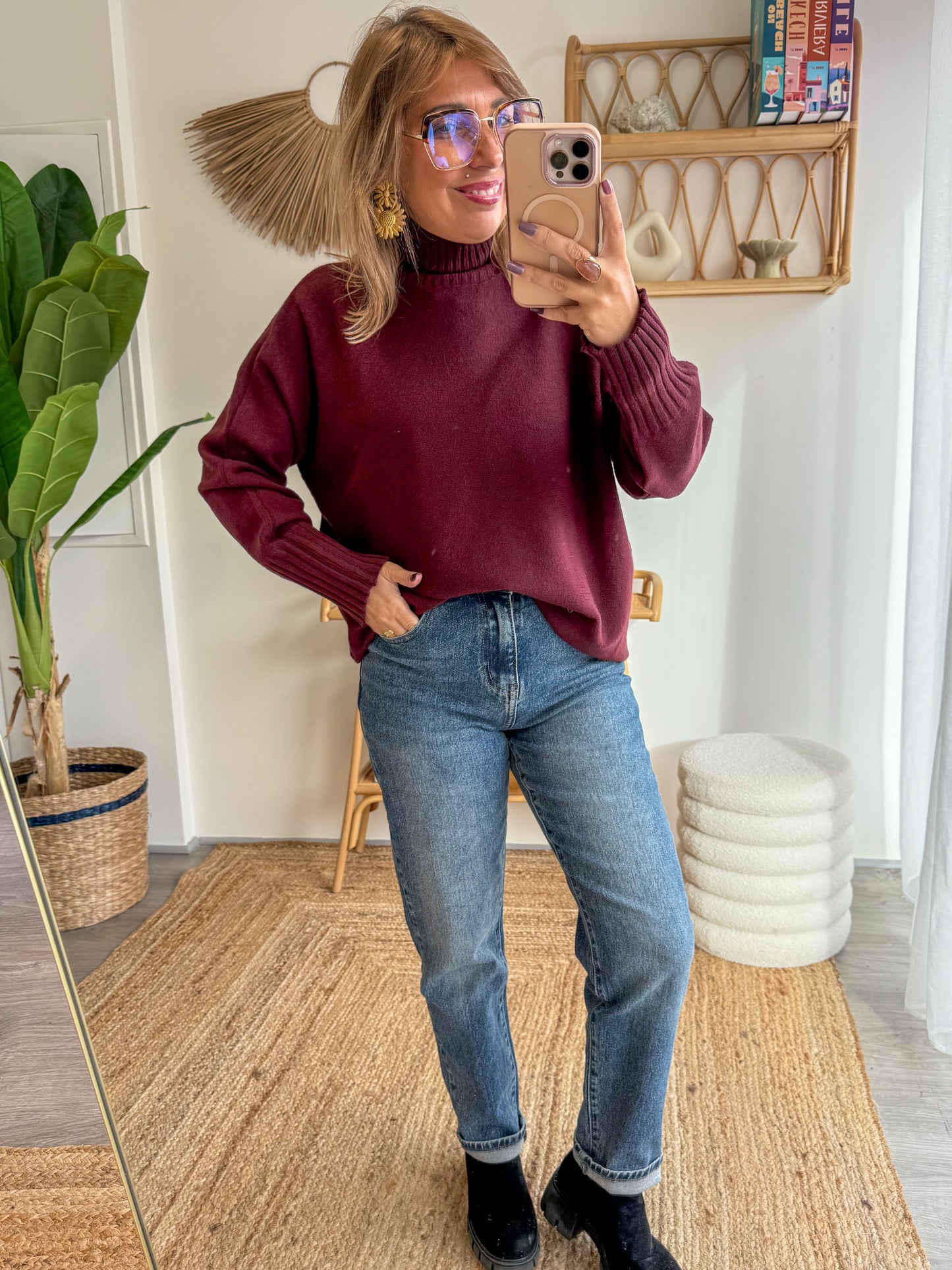 Pull AMÉLIA Bordeaux