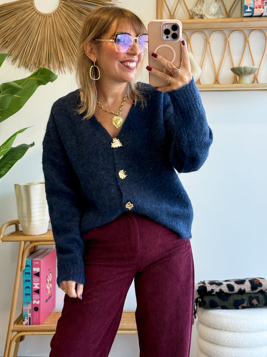 Gilet ELORA bleu marine