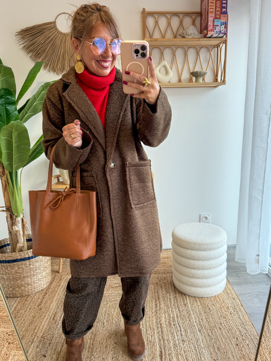 Manteau ANYA choco