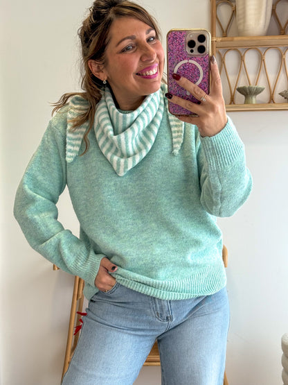 Pull ESSENTIEL vert d’eau