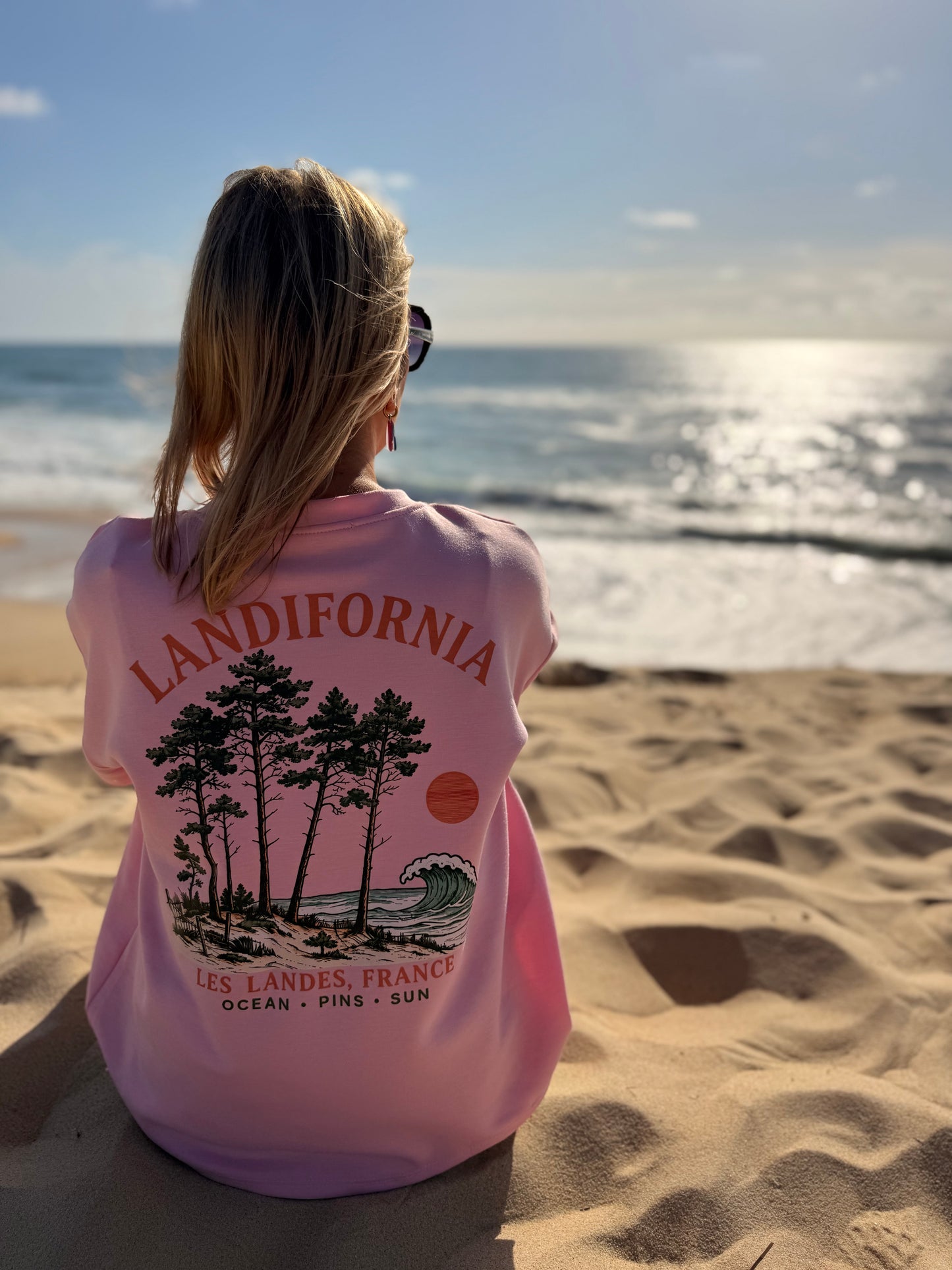 T-shirt SWEETY Créa’ LANDES Rose- PRE CO’ envoi FIN JUIN 🌊