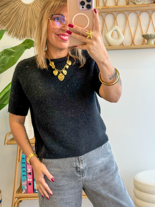 Pull MADDIE alpaga noir