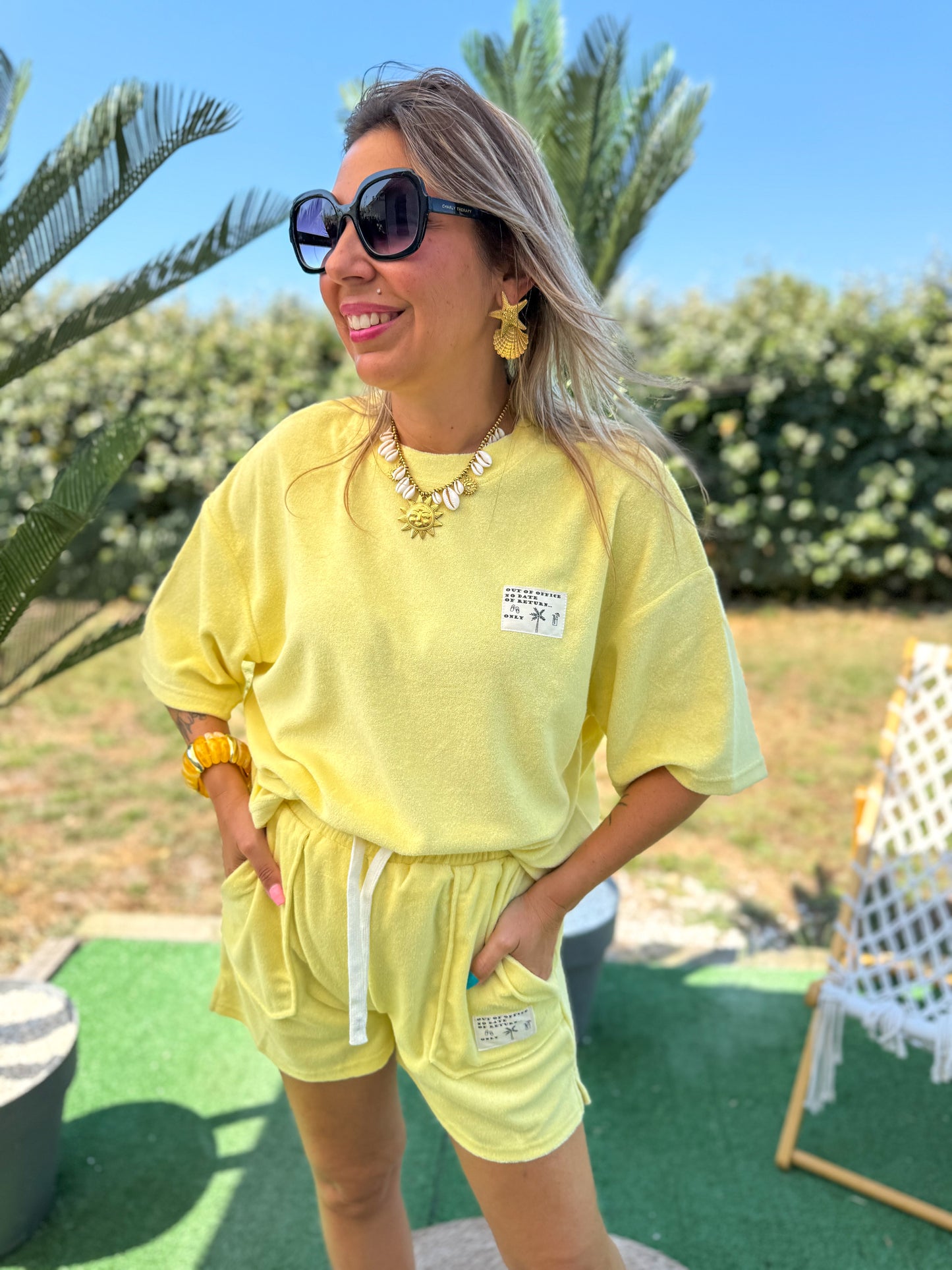 Short TROPICOOL jaune