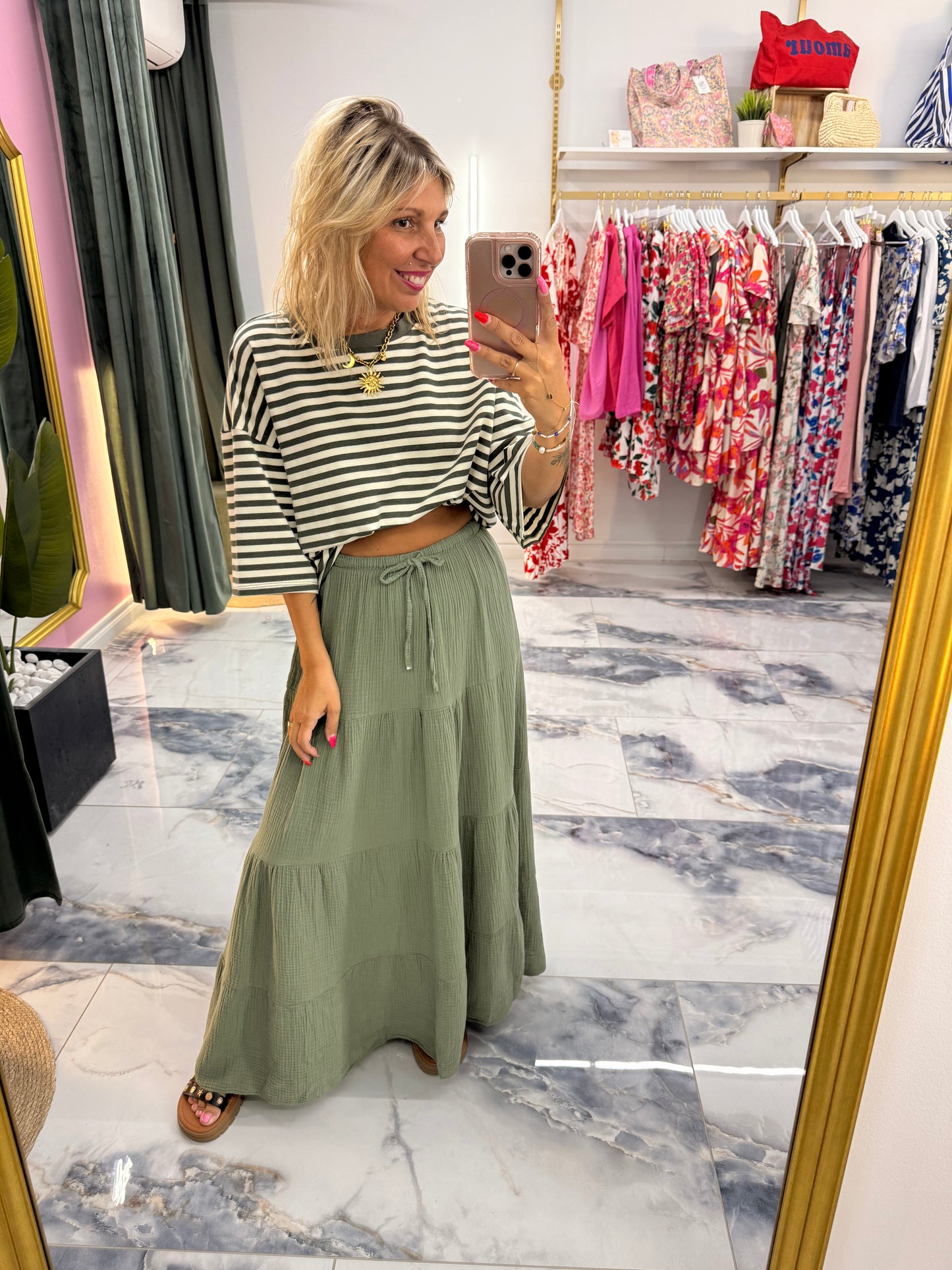 T-shirt SORBET kaki