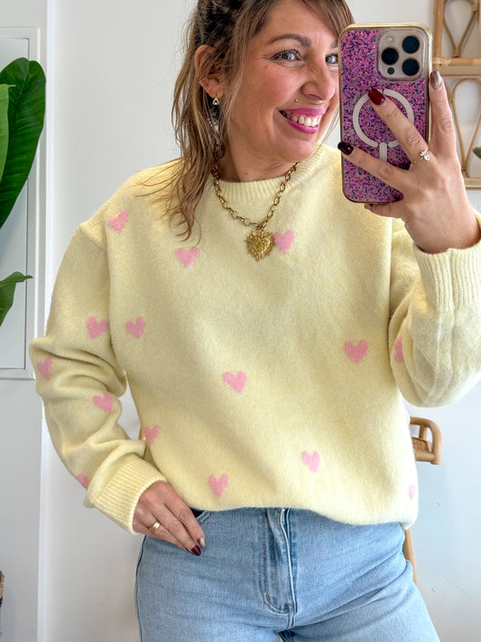 Pull LOVELY jaune