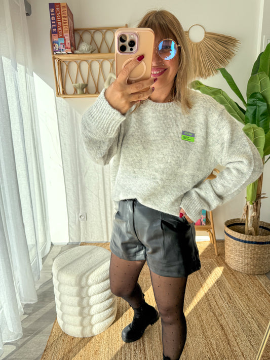 Pull VINTAGE Gris
