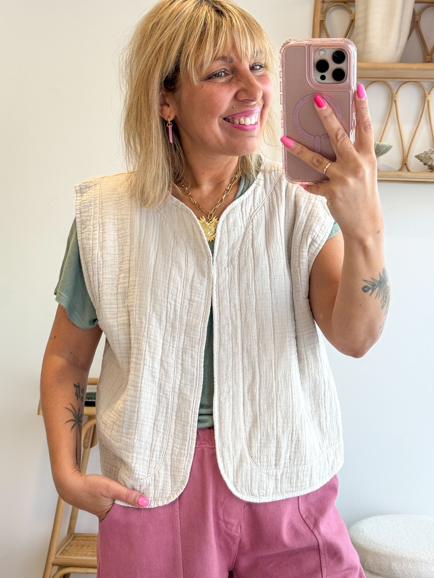 Gilet Naia Beige