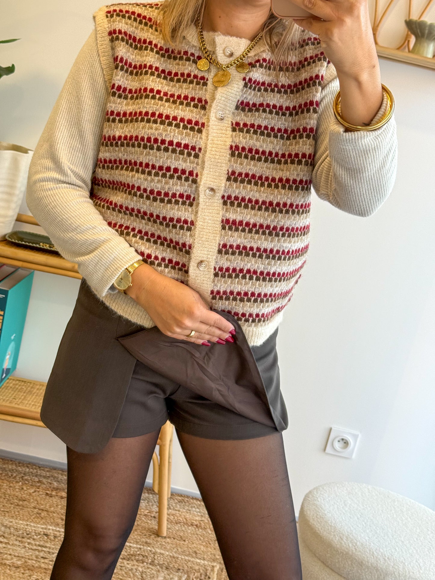 Jupe short NAYA Choco