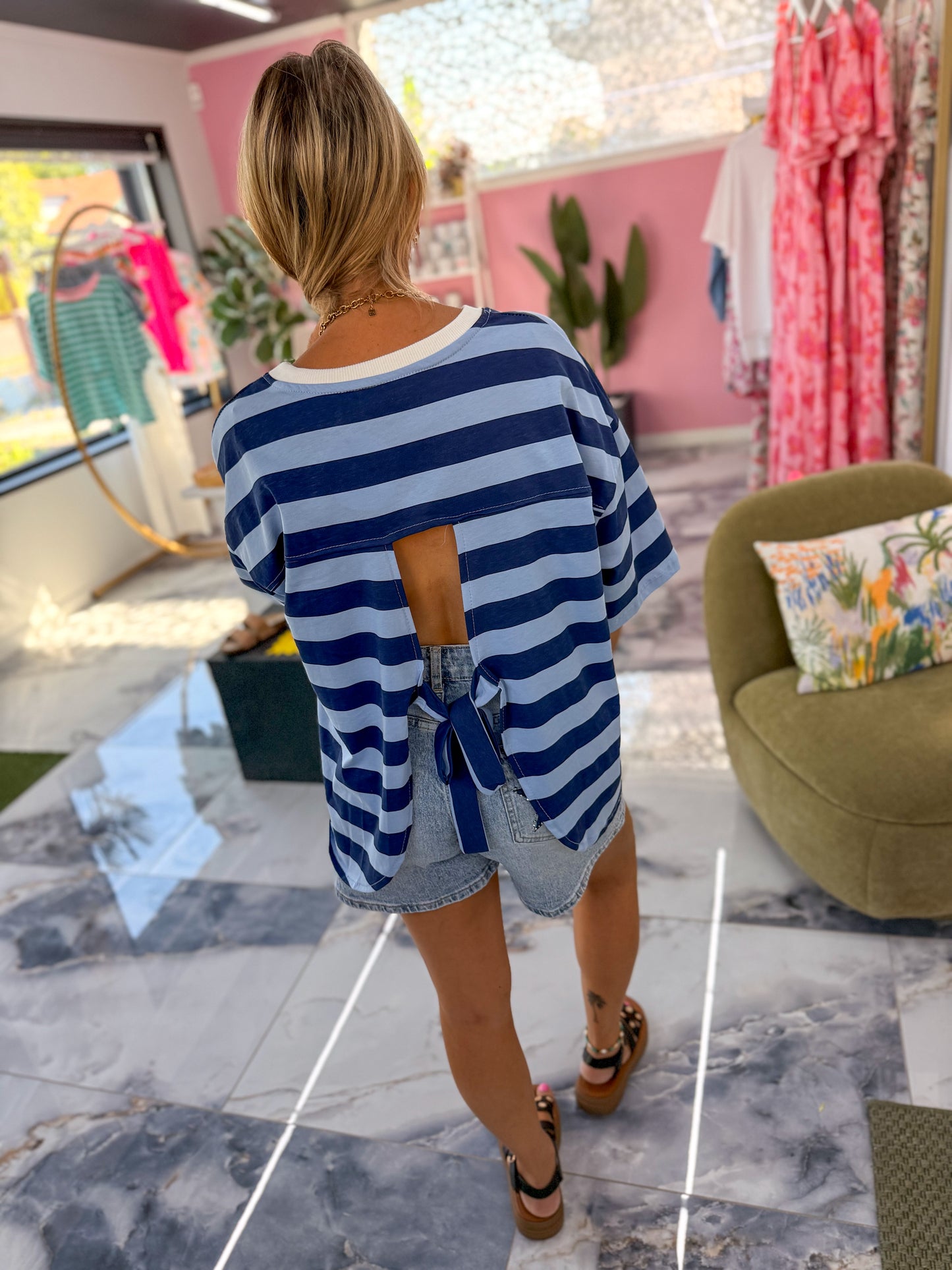 T-shirt BEACH bleu