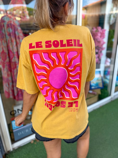 T-shirt SOLEIL moutarde