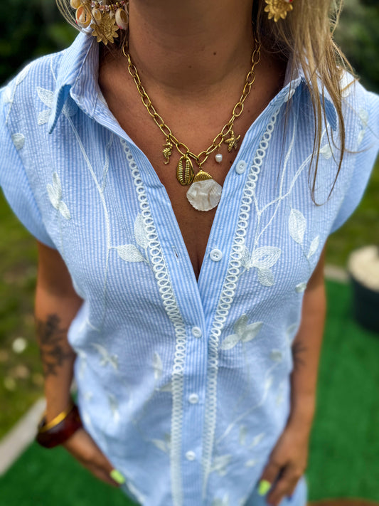 Collier BELLE ILE blanc