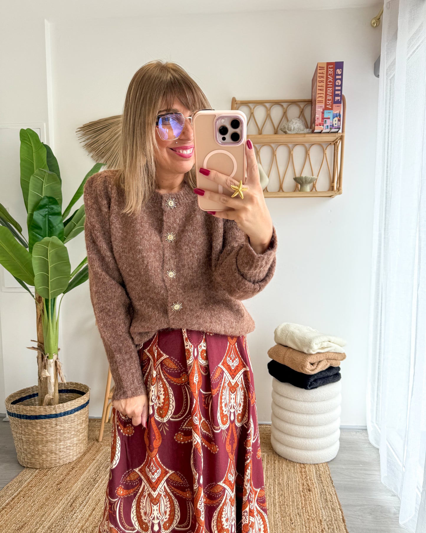 Gilet SOLEA camel foncé