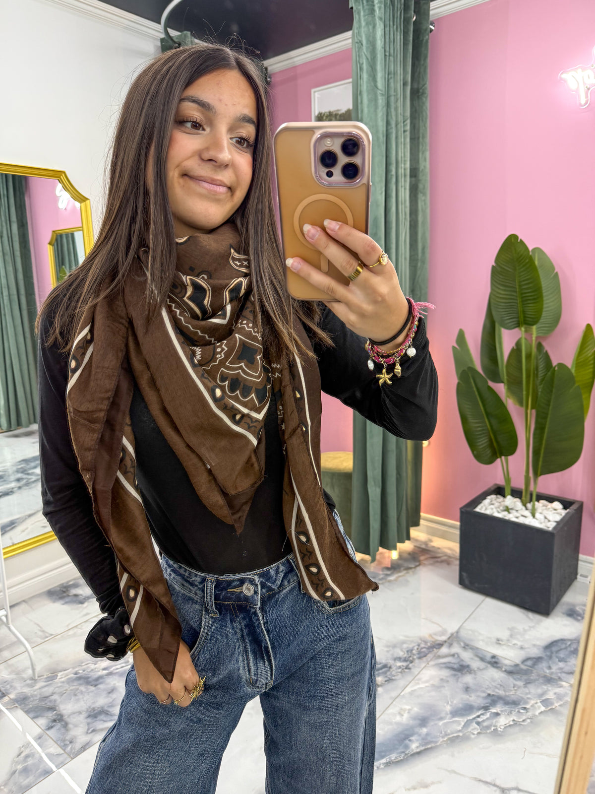 Foulard BANDANA choco