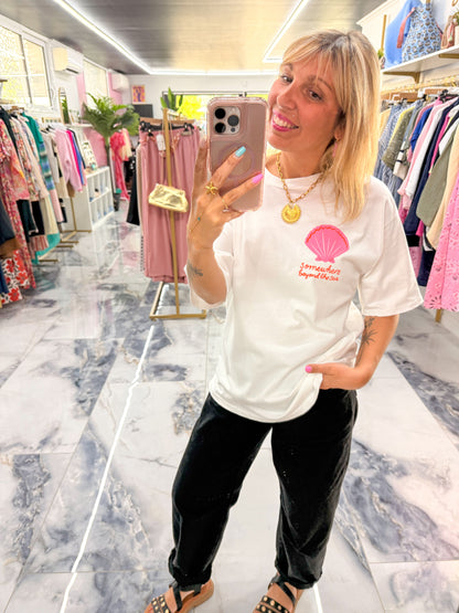 T-shirt COQUILLAGE blanc