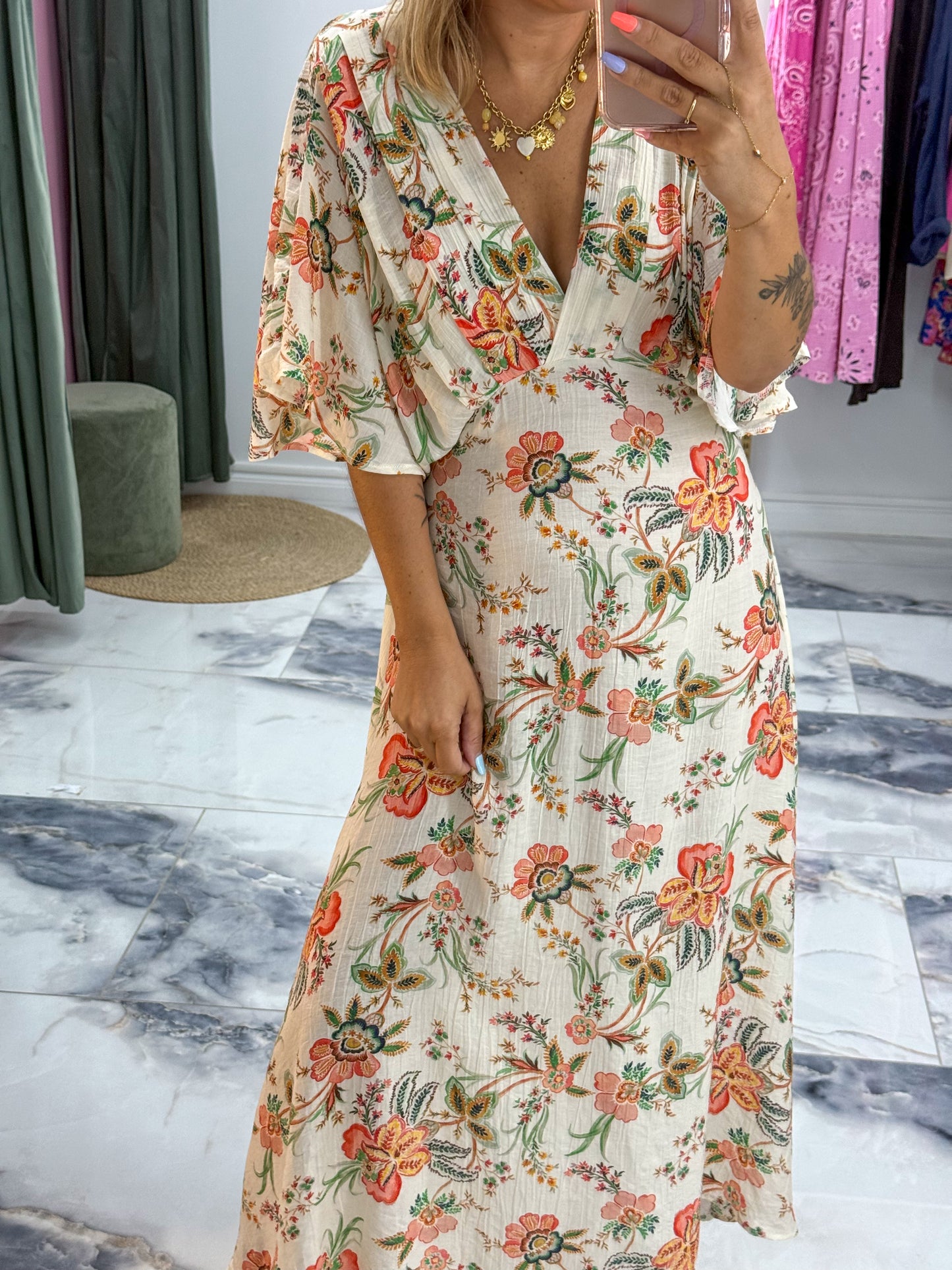 Robe longue CHLOÉ beige