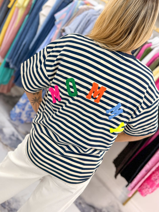 T-shirt MOMMY Bleu marine