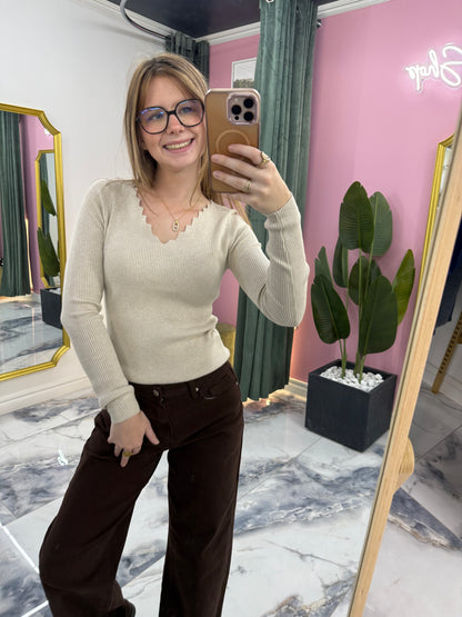 Pull ALBANE beige