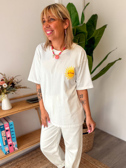 T-shirt WEST COAST blanc