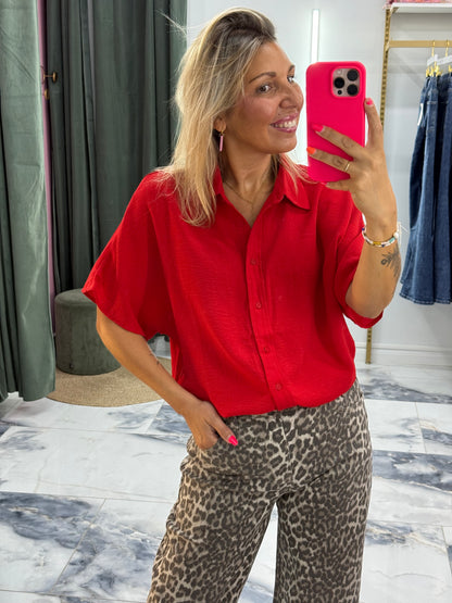 Chemise Caly rouge