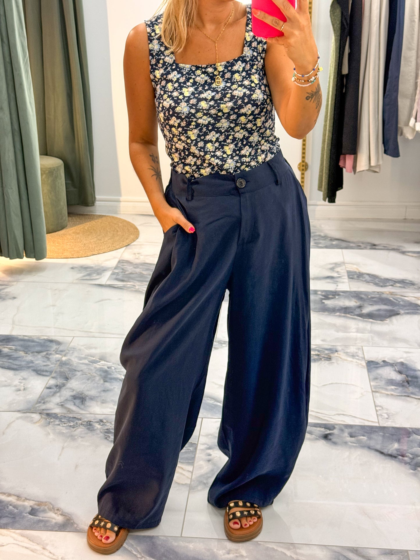 Pantalon BIARRITZ bleu marine