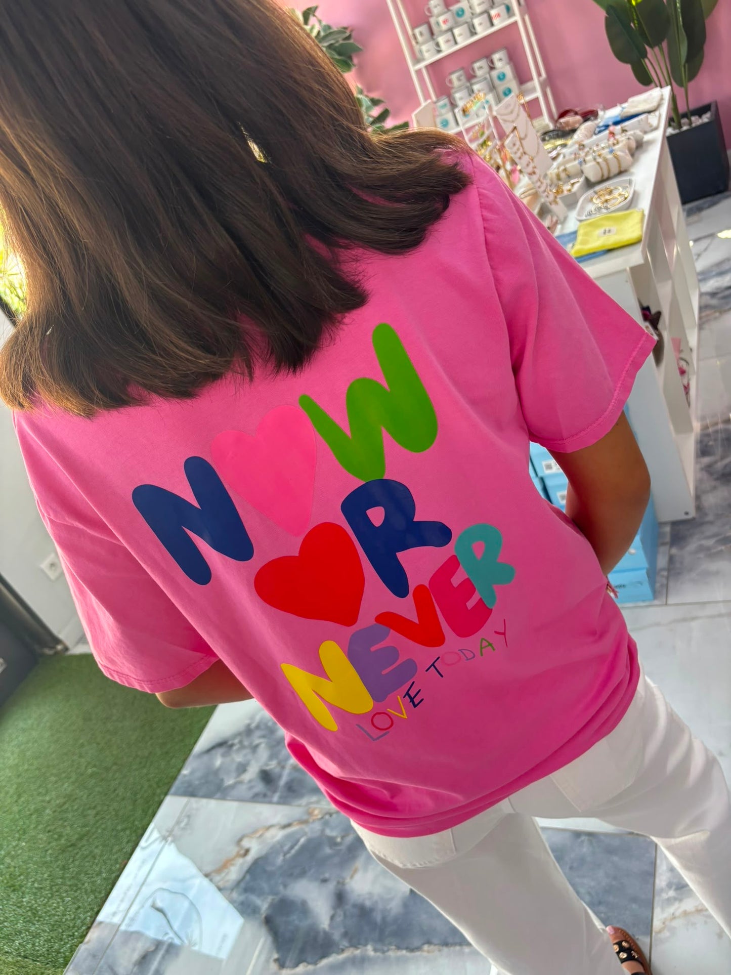 T-shirt NOW Fushia