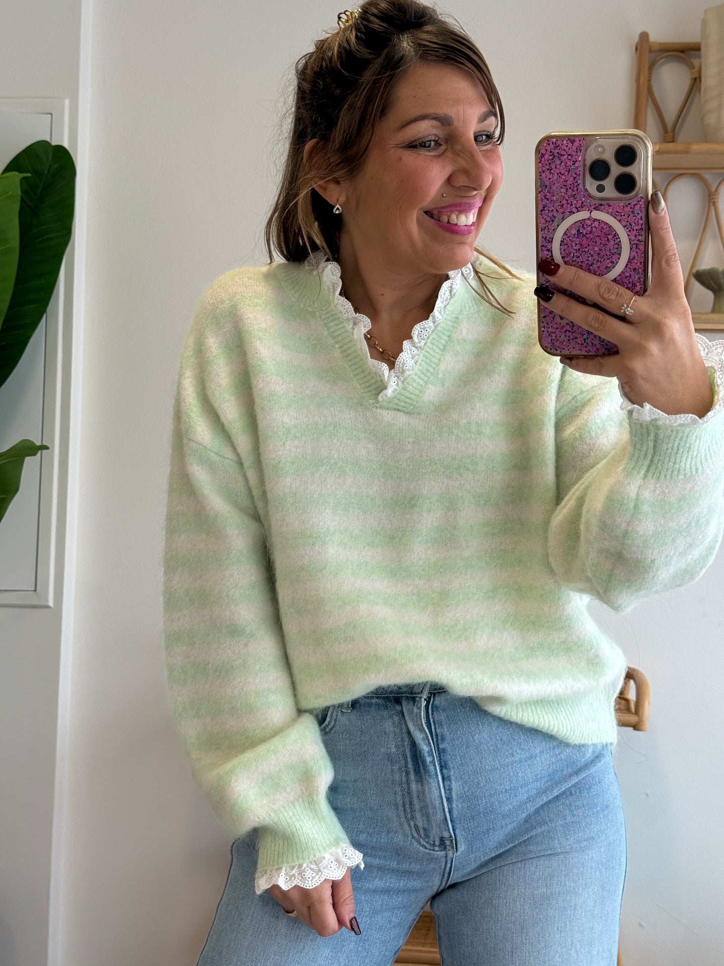 Pull BÉRANGÈRE vert