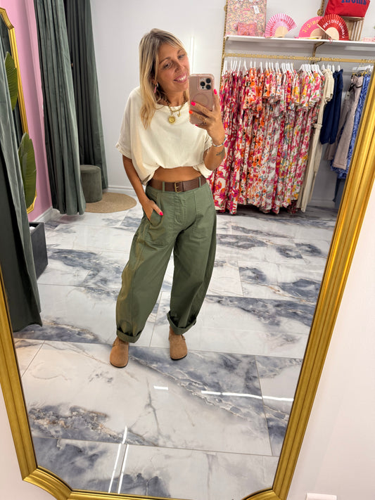 Pantalon ROMA kaki