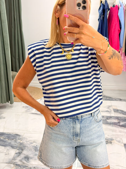 Débardeur MARILOU bleu marine