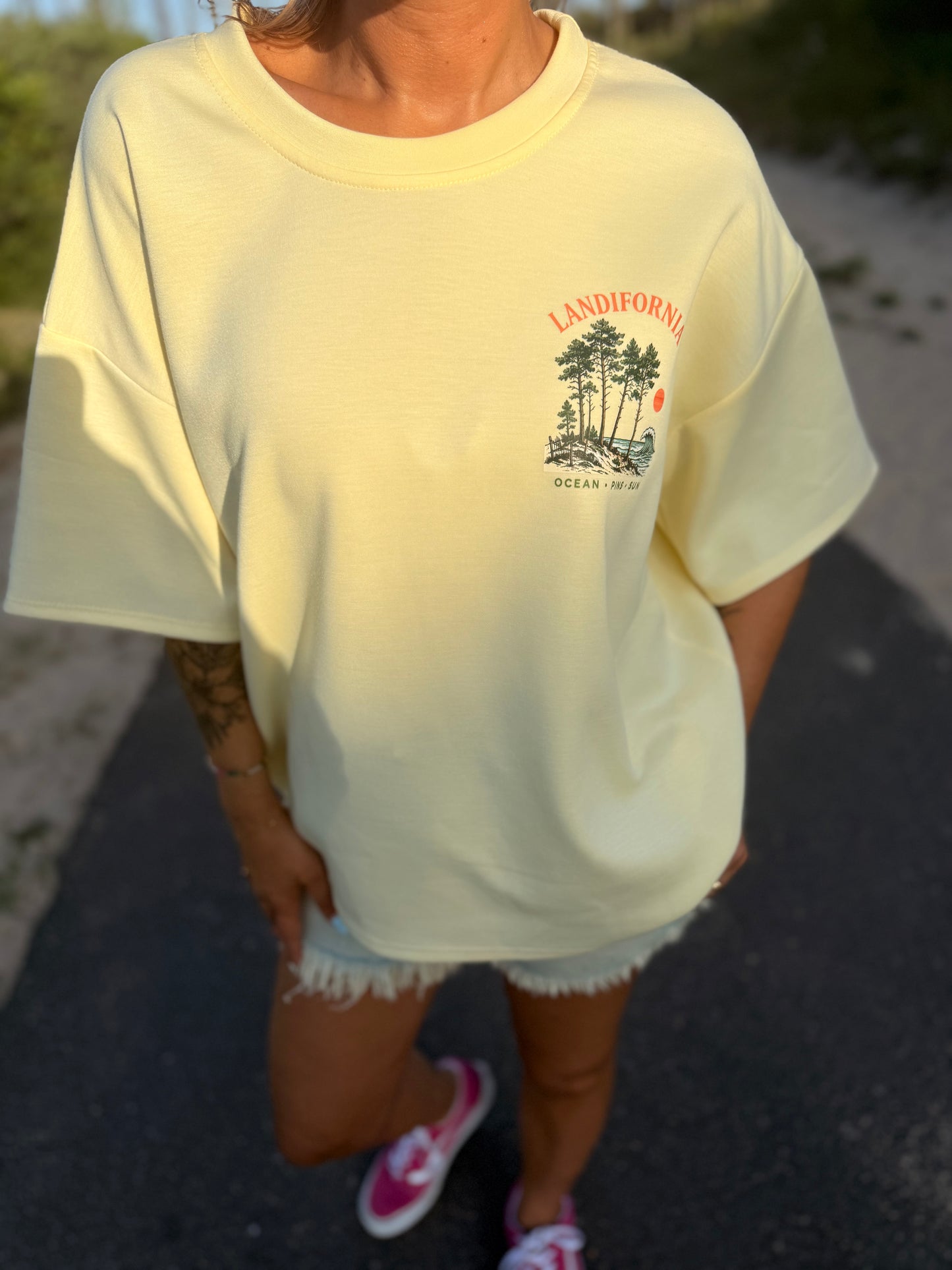 T-shirt SWEETY Créa’ LANDES Jaune- Pré CO -envoi fin JUIN 🌊