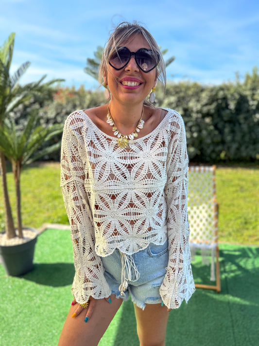 Top LINOU beige