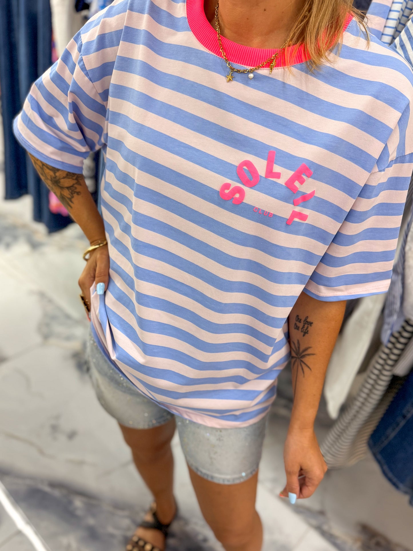 T-shirt CLUB Bleu