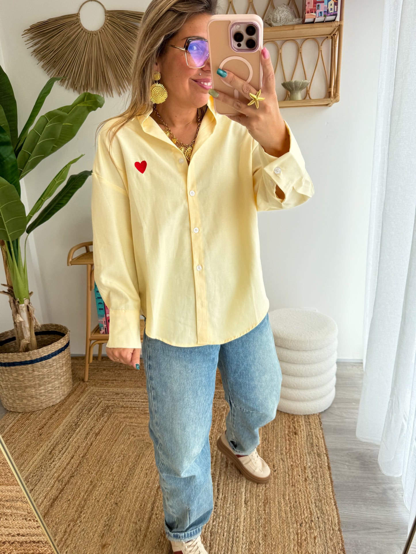 Chemise LOVE jaune