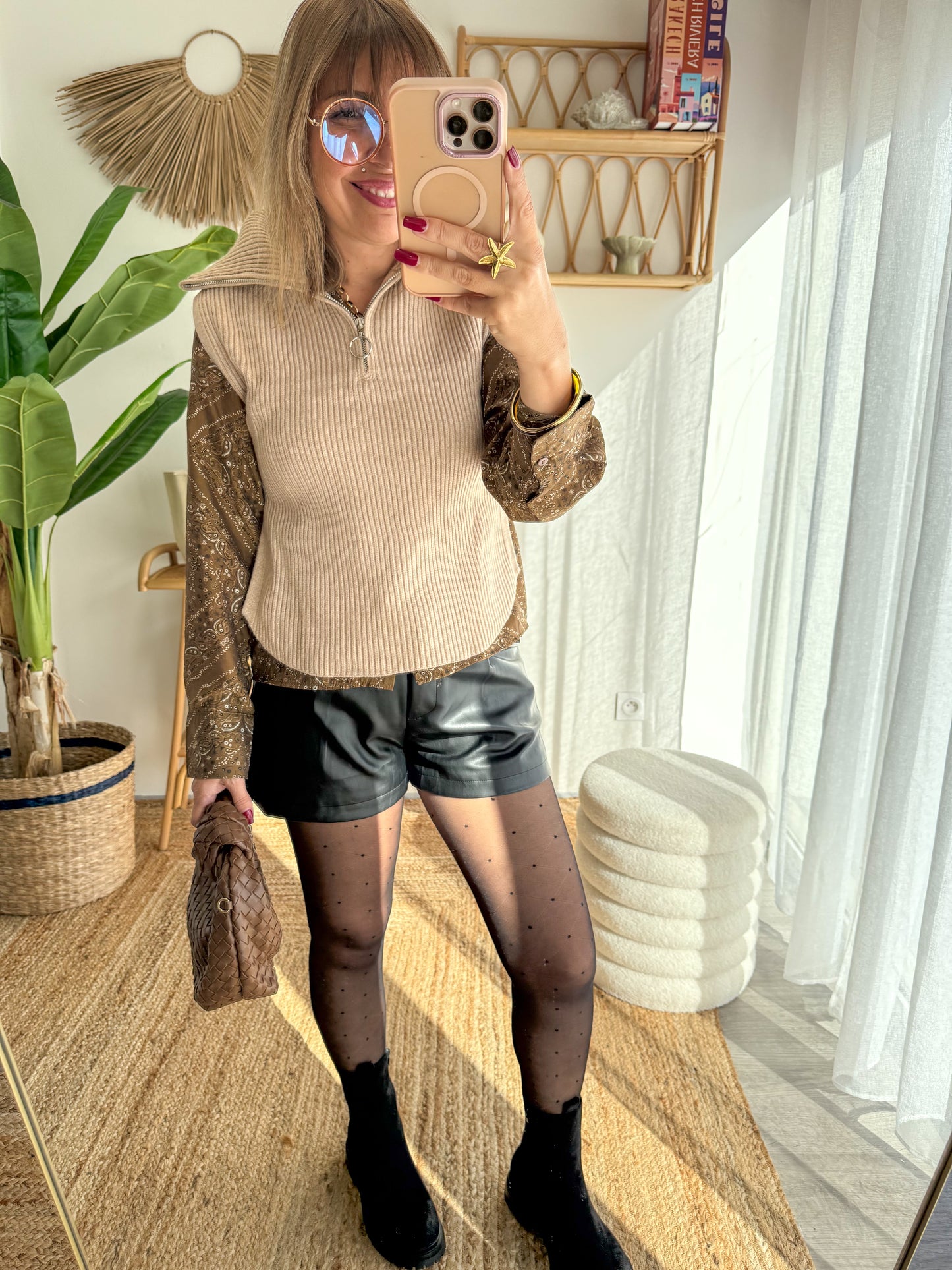 cache épaule  SALOMÉ Beige