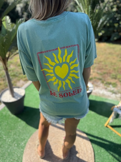 T-shirt LE SOLEIL vert