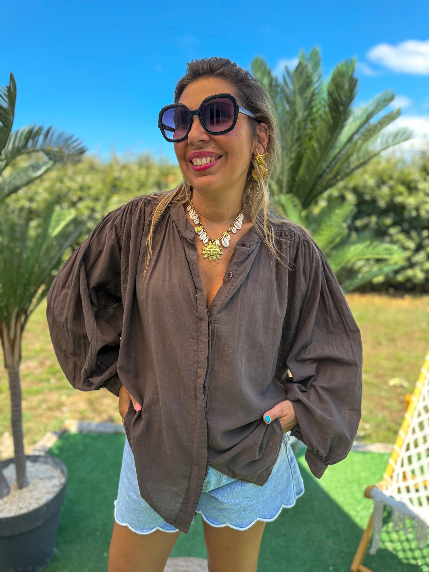 Blouse AMBRE choco
