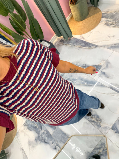 Pull ZELIE Bordeaux