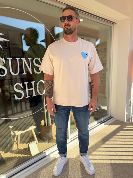T-shirt HEART Beige