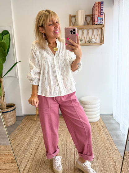 Pantalon CHARLIE vieux rose