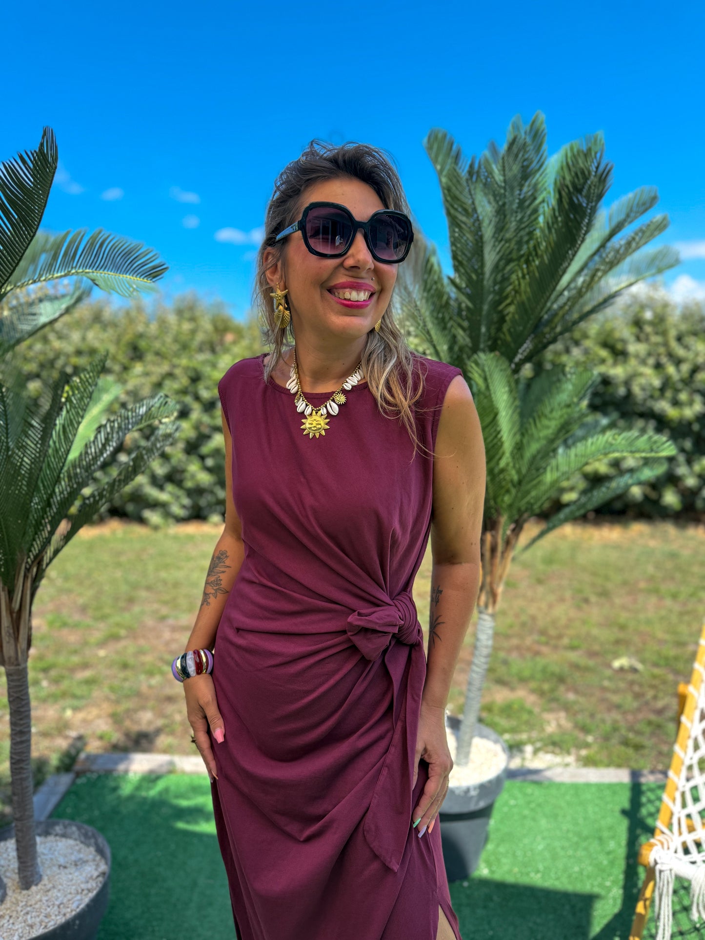 Robe MILANO bordeaux